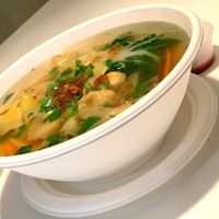 Wonton soup  at Golden Era Vegan Restaurant in San Francisco