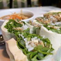 Fresh spring rolls at Golden Era Vegan Restaurant in San Francisco