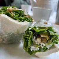 Fresh spring rolls at Golden Era Vegan Restaurant in San Francisco