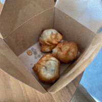 Crispy Dumplings! at Golden Era Vegan Restaurant in San Francisco