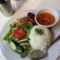 Saigon rice plate at Golden Era Vegan Restaurant in San Francisco