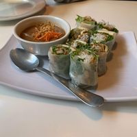 Spring rolls at Golden Era Vegan Restaurant in San Francisco