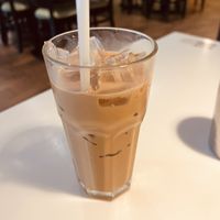 Iced Vietnamese Coffee. So flavorful  at Golden Era Vegan Restaurant in San Francisco