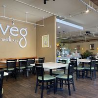 Inside- super clean  at Golden Era Vegan Restaurant in San Francisco