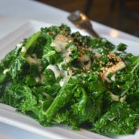 Vegetable Deluxe (GFO) Kale:
Seasonal fresh vegetables stir fried w/ *tofu in ginger garlic sauce. at Golden Era Vegan Restaurant in San Francisco