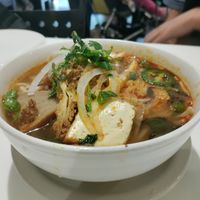 Spicy soup at Golden Era Vegan Restaurant in San Francisco