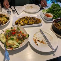 Assortment of vegan goodness at Golden Era Vegan Restaurant in San Francisco