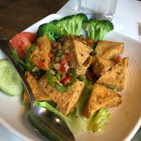 Jalapeño tofu at Golden Era Vegan Restaurant in San Francisco