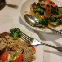 Broccoli dish at Golden Era Vegan Restaurant in San Francisco