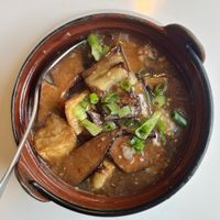 Mama’s clay pot  at Golden Era Vegan Restaurant in San Francisco