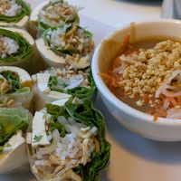 Fresh spring rolls - delicious! at Golden Era Vegan Restaurant in San Francisco