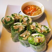 Summer rolls at Golden Era Vegan Restaurant in San Francisco