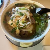 My friend loved her pho!  at Golden Era Vegan Restaurant in San Francisco