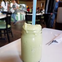 Super delicious Avocado Smoothie!! at Golden Era Vegan Restaurant in San Francisco