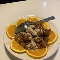 Orange Chick’n’ Yummy and I Had Left Overs 😋  at Golden Era Vegan Restaurant in San Francisco