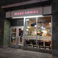 Outside of Golden Era at Golden Era Vegan Restaurant in San Francisco