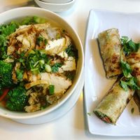 Golden era noodle soup at Golden Era Vegan Restaurant in San Francisco