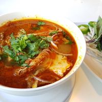 Spicy noodle soup at Golden Era Vegan Restaurant in San Francisco