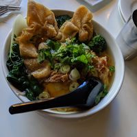 Wonton noodle soup at Golden Era Vegan Restaurant in San Francisco