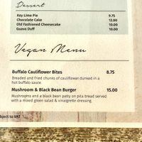 Two vegan options. 2/7/2022  at The Green Parrot in Nassau