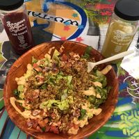 Taco salad (Esta Loca) — amazing salad  at Juice Merchants of Media in Media
