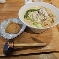 Soy milk udon at Taiko Udon in Hiroshima
