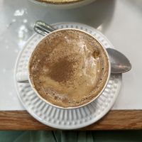 Vegan coffee latte   at Alimentos da Vila in Salvador