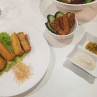 Fried tofu and tempeh at NamuL in Kuala Lumpur