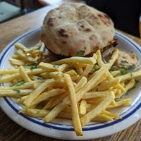 Zucchini Burger at Szabad Bisztro in Budapest