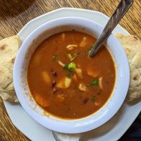 Bean Goulash at Szabad Bisztro in Budapest