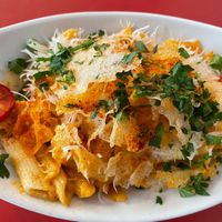 Penne Carbonara  at Szabad Bisztro in Budapest