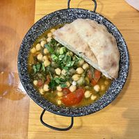 Chickpea ragout   at Szabad Bisztro in Budapest