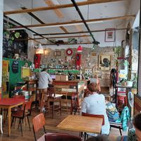 Interior at Szabad Bisztro in Budapest