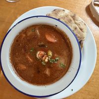 Bean soup - tasty!  at Szabad Bisztro in Budapest