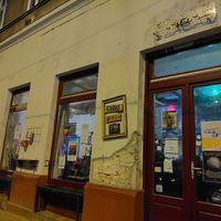 From the outside at Szabad Bisztro in Budapest