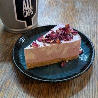Raw vegan cake at Szabad Bisztro in Budapest