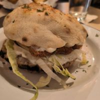 No chicken burger at Szabad Bisztro in Budapest