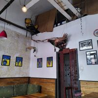 Interior at Szabad Bisztro in Budapest