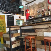 The bar at Szabad Bisztro in Budapest