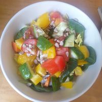 Modified salad at Szabad Bisztro in Budapest