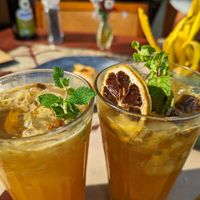 Mate with lemon / maracujá at Banana Verde in Sao Paulo