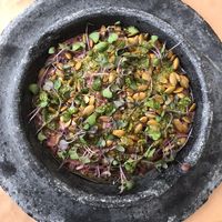 Risoto de arroz vermelho com pesto vegano   at Banana Verde in Sao Paulo