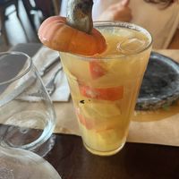 Cashew drink  at Banana Verde in Sao Paulo