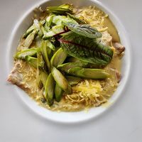 Ravioli de aspargos at Banana Verde in Sao Paulo