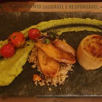 Main dish at Banana Verde in Sao Paulo