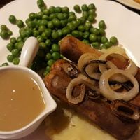 Vegan sausage and mash at Archers in Chiang Mai