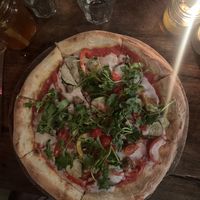 Vegetariana vegan pizza  at La Baracca in Pecatu