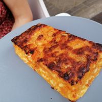 Pumpkin quiche (vegetarian) at Buenas y Santas in Madrid