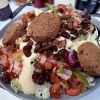 Vegan salad at Buenas y Santas in Madrid