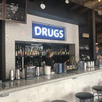 The bar  at The Peoples Drug in Alexandria